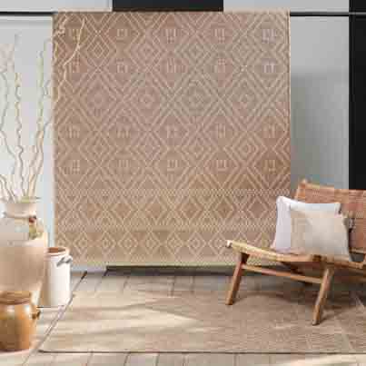 L3C-1741380 Tapis rectangle 160x230cm tissé plat TANIA 100% polypropylene vue3