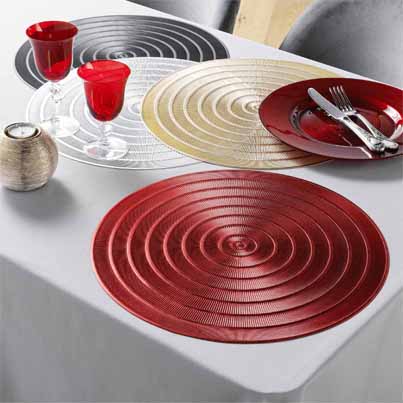 L3C-1790582 Set de table dia.40cm PVC ajouré ORIENTAL Noir vue2