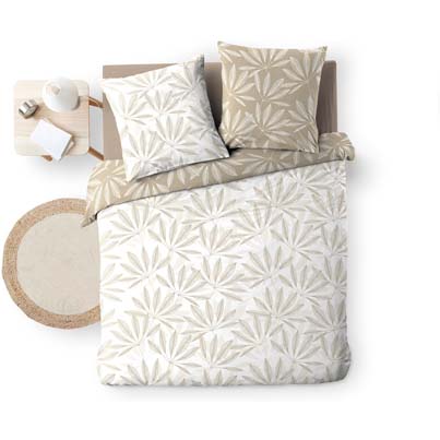 L3C-1644805 Parure 3P 240x220cm imprimé 57fils allover MALIA 100% coton vue2