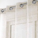 L3C-1627459] Panneau à oeillets 140x280cm voile sable imprimé PANDORE Blanc vue2