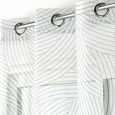 L3C-1627539 Panneau à oeillets 140x240cm voile sable imprimé LINEA vue2