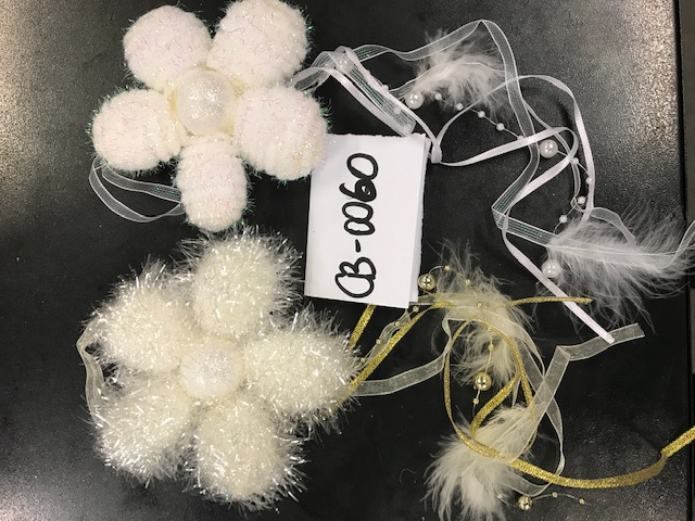 Suspension de noel blanche
