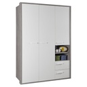 Armoire MIPIACE 3 portes 2 tiroirs H218xL152x63cm