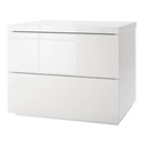 Chevet PRIVILEGIO 44*55*44 Laque Blanc