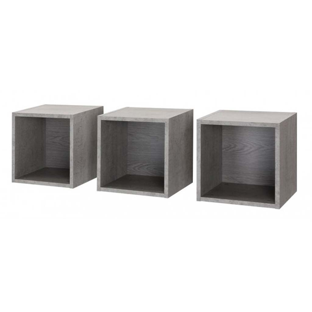 Etagere cube mural  MODELLO 35x28x35 Gris