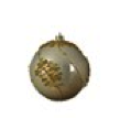 Boule email à perles plastique or perle émaillé dia: 8 cm