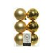 Boule de noel dia:8cm 6pcs Or Clair