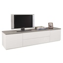 Meuble TV PRIVILEGIO Laque Blanc H45xL200xP45cm