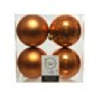 Boule  brillant, mat mix ambre dia: 10 cm