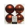 Boule brillant, mat mix brun terra dia: 10 cm 
