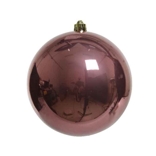Boule de noel dia:14cm Vieux Rose
