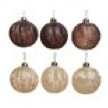Boule verre vernis glasses 6 assortie dia: 8 cm 