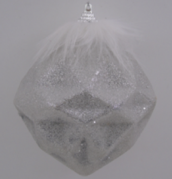 Boule de noel Argent 10cm 4pcs