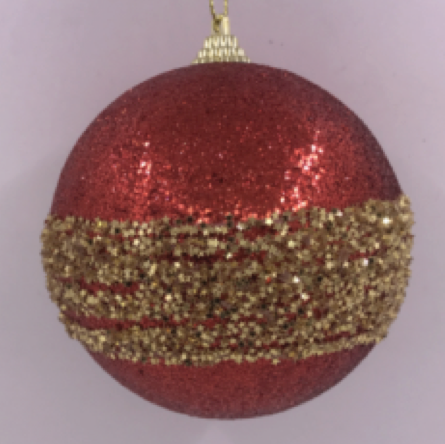 Boule de noel Rouge 8cm 6pcs