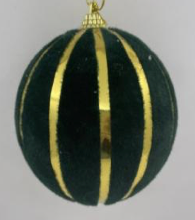 Boule de noel Vert bouteuille 10cm 4pcs