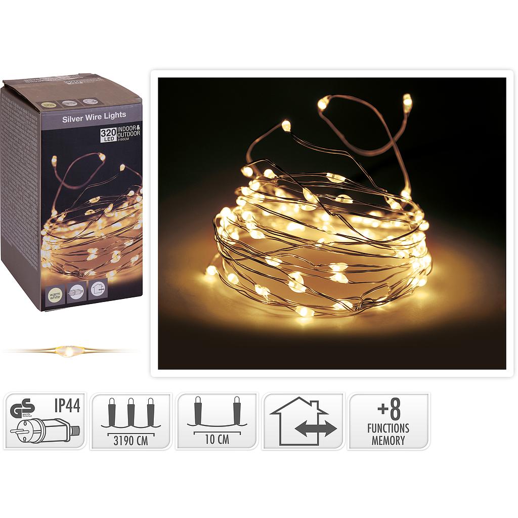Guirlande lumineux 320 micro LED blanc 