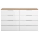 Commode MUNDI 8 tiroirs H83xL136xP35cm