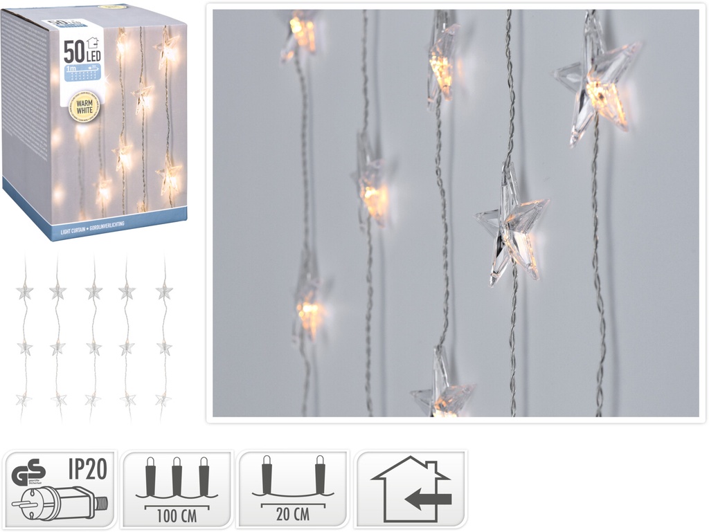 Guirlande lumineuse avec étoile