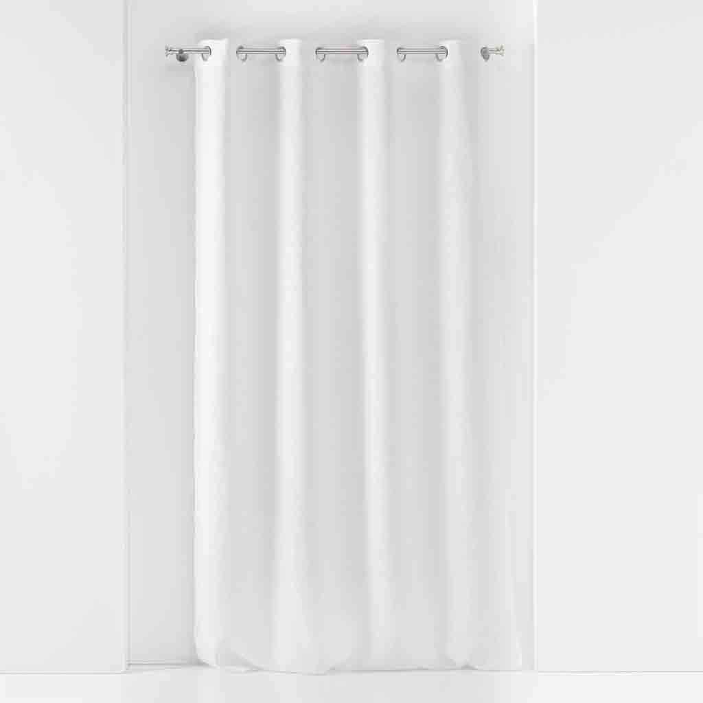Panneau à oeillets 140x180cm voile tisse SOANE Blanc