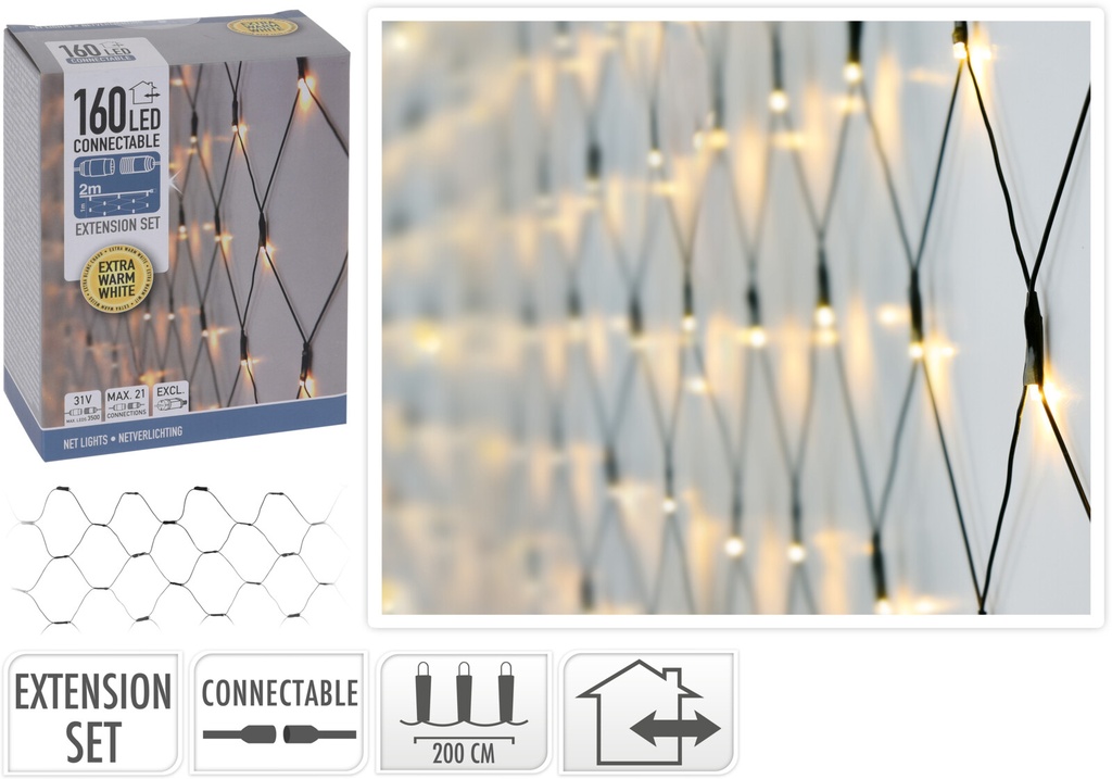 Guirlande lumineuse 160led 2m