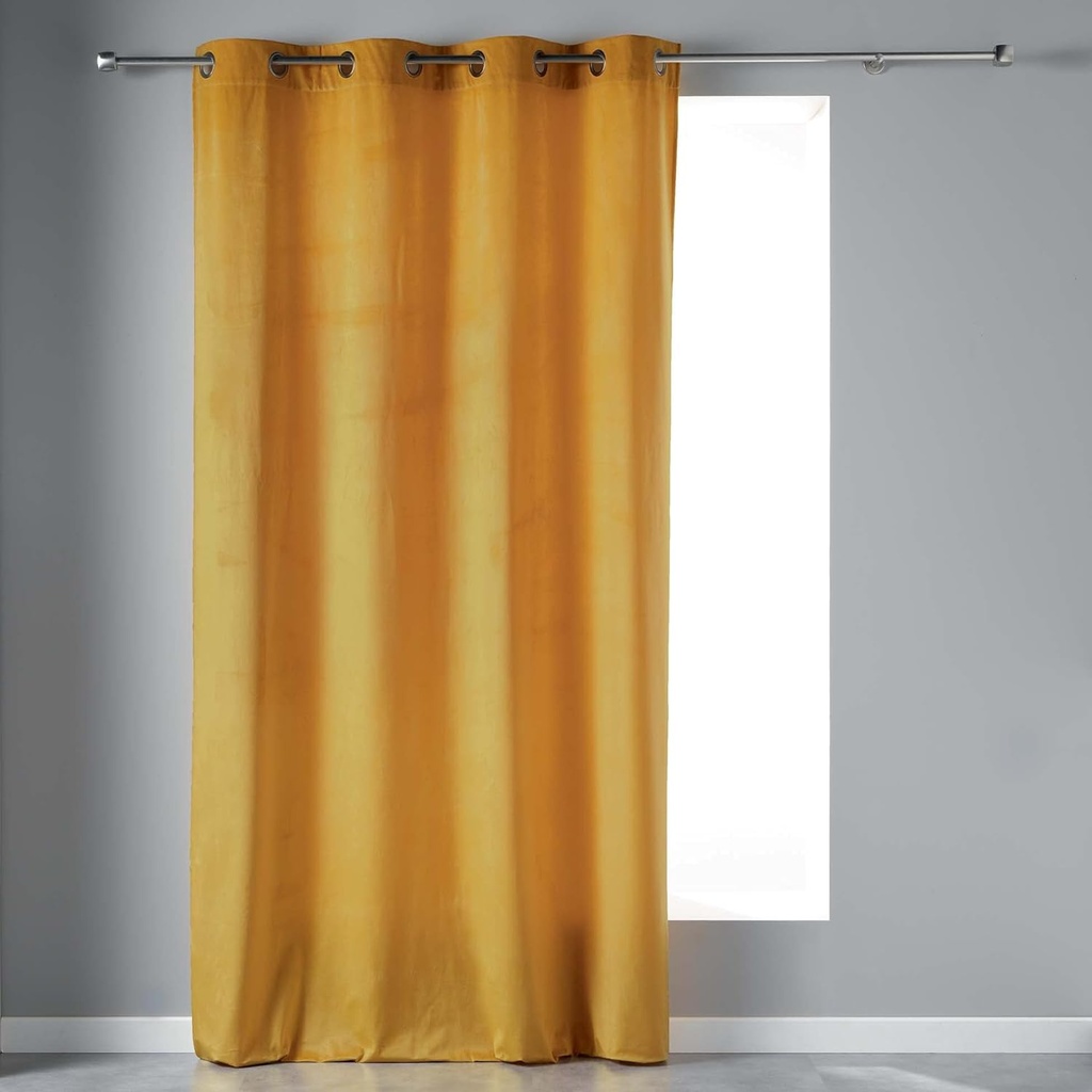 Rideau à oeillets 140x240cm velours uni velvetine Pétrole (copie)