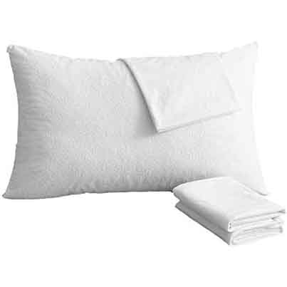 Protège oreiller 50x70cm molleton MOLLY Blanc