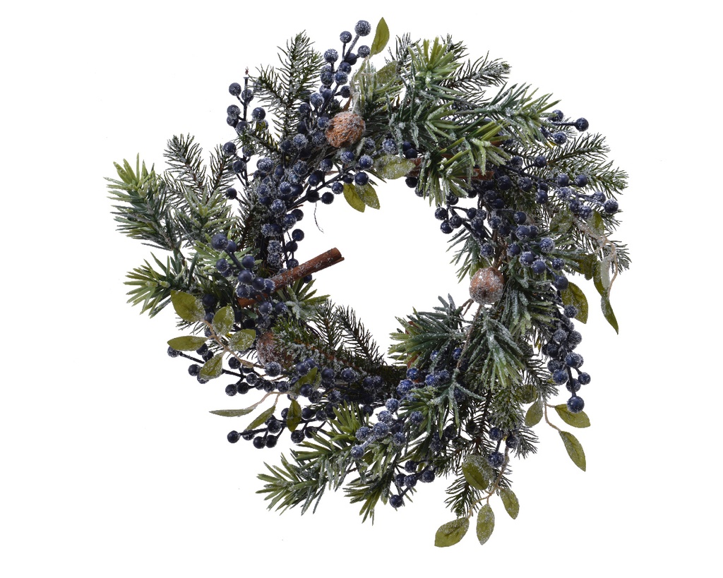 Couronne de noel baies rouges dia : 40cm (copie)