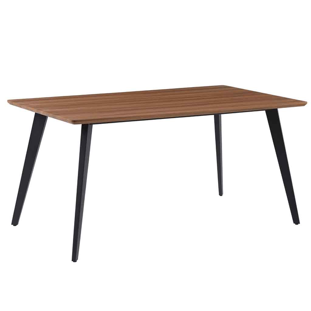 Table à manger H76xL160xP90cm plateau #W-2 foncé