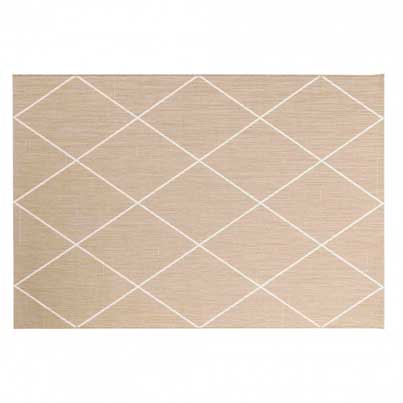 Tapis rectangle 160x230cm tissé plat DAMIRA