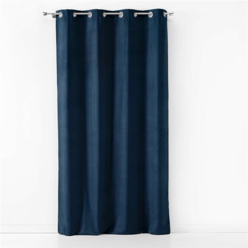 Rideau à oeillets occultant SUEDE uni SULTANE PETROLE 140*240cm (copie)
