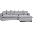 Sofa d'angle 100% déhoussable 265x158/104x84(h)cm Natural Droite (copie)