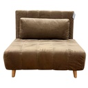 Fauteuil convertible CR02 Café H82xL100xP90 / Couchage H26xL100xP190