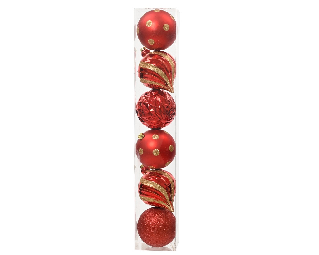 Boules brillant mat mix dia:15cm Assorti (copie)