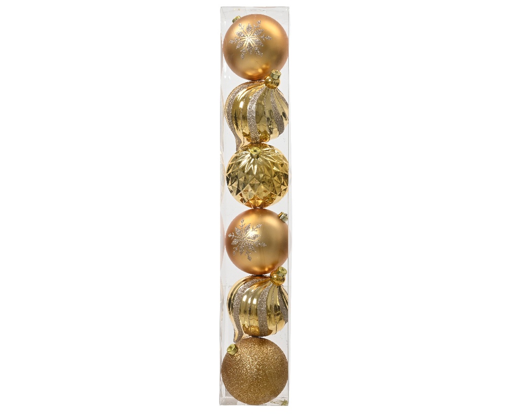Boules brillant mat mix dia:15cm Rouge (copie)