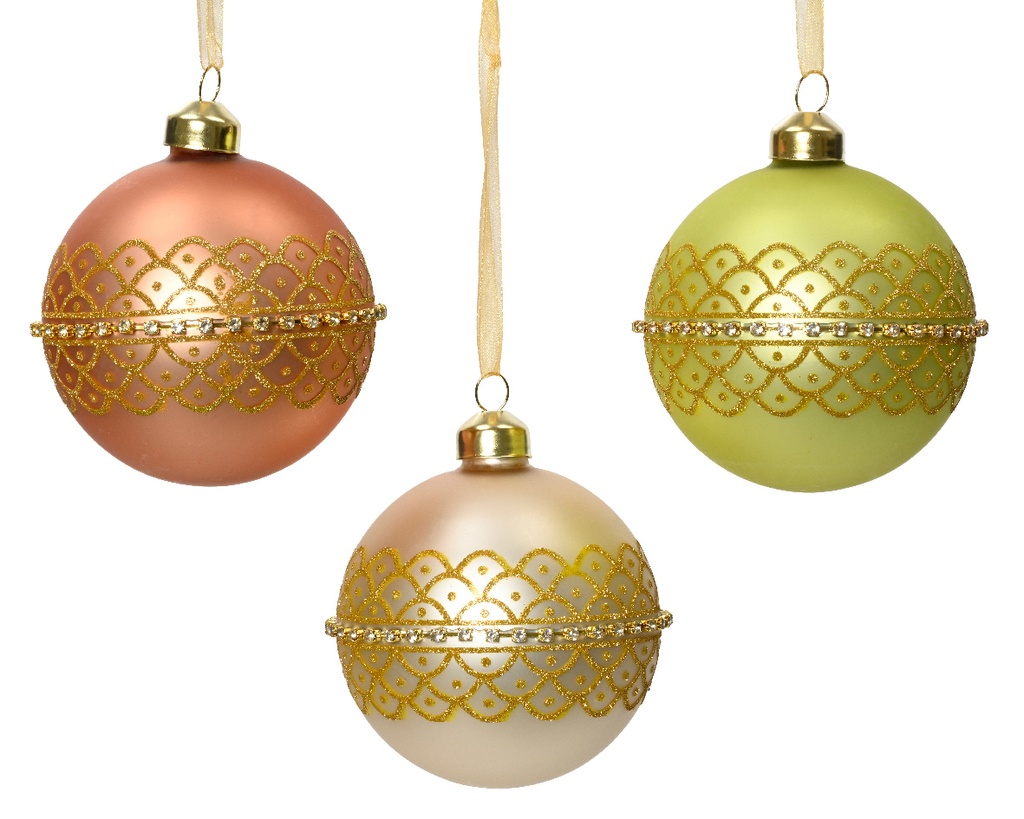 Boule de noel mix dia:8cm (copie)