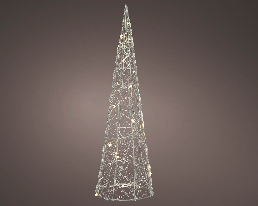 Cone lumineux micro led dia:12cm H:40cm Blanc Chaud