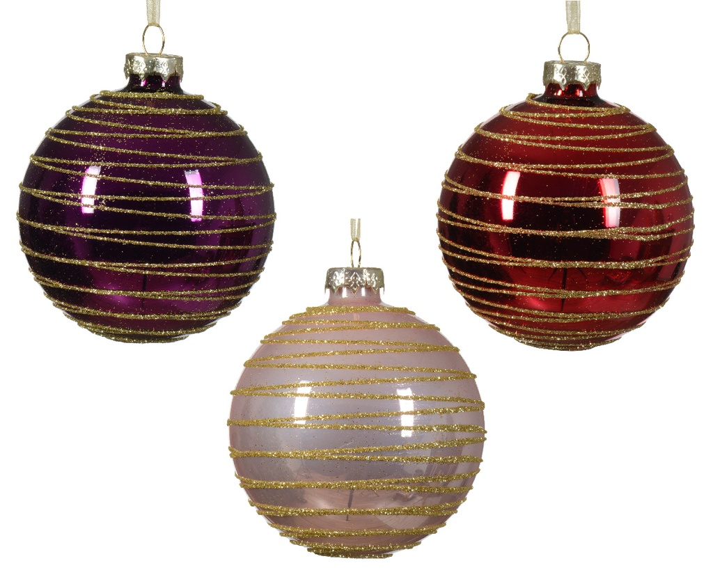 Boule de noel dia:8cm assorti (copie)