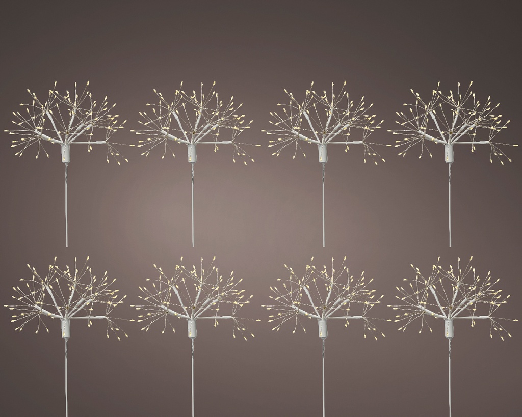 Arbre lumineux solaire 8fonctions 700*45*25cm Blanc Chaud
