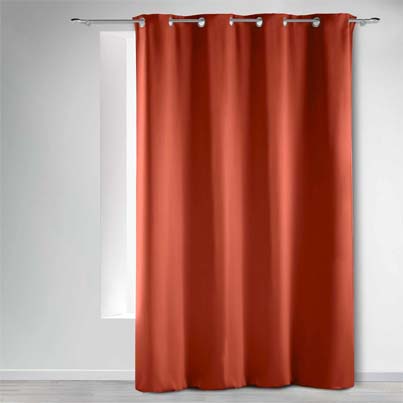 RIDEAU A OEILLETS 140 x 180 CM POLYESTER UNI ESSENTIEL LIN (copie)