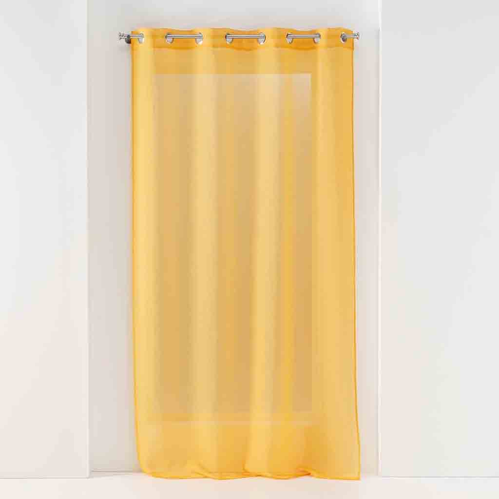 Panneau à oeillet 140x180cm voile sable SANDRA Jaune