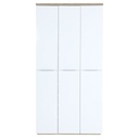 Armoire MUNDI 6 portes et étagères ajustables H200xL101xP35cm
