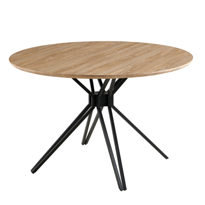 Table à manger ronde H76xDiam.120cm Bois Clair