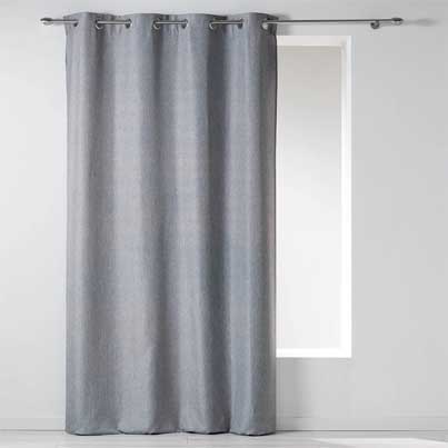 Rideau à oeillets occultant uni OCCULT Carmin L135xH240cm (copie)