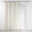 Panneau à nouettes 140x240cm voile effet lin tissé NORINE