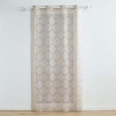 Panneau à oeillets 140x240cm voile tisse applique karla blanc (copie)