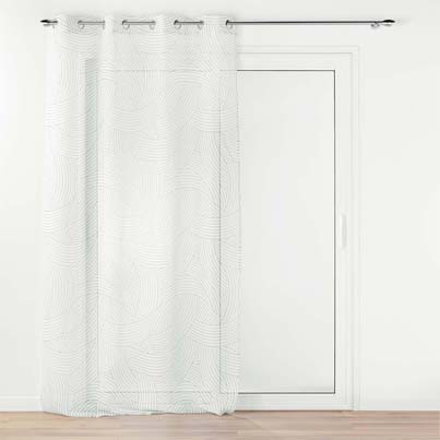 Panneau à oeillets 140x240cm voile sable imprimé LINEA