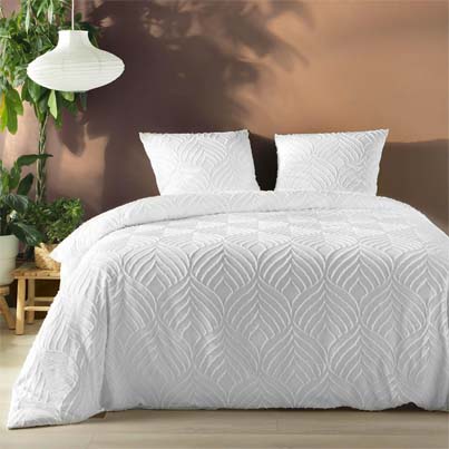 Parure 3P 240x220cm imprime 57fils allover oliana 100% coton (copie)
