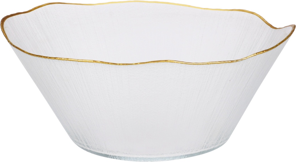 Coupelle en verre 15cm bordure doré (copie)