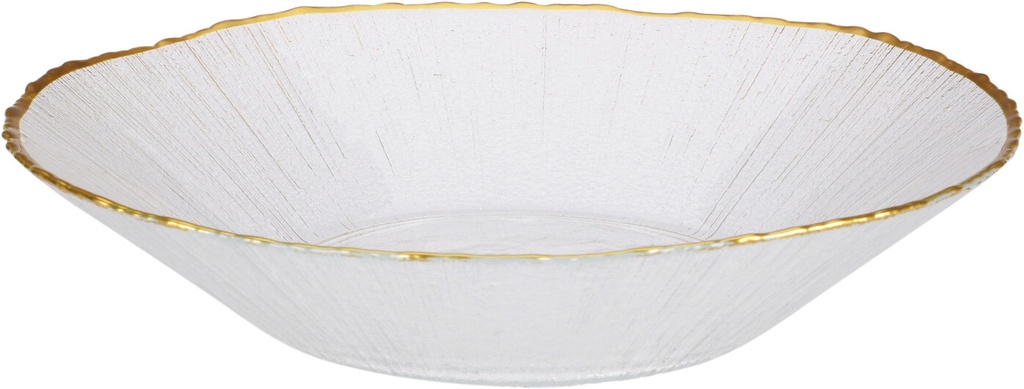 Coupelle en verre 28cm bordure doré (copie)