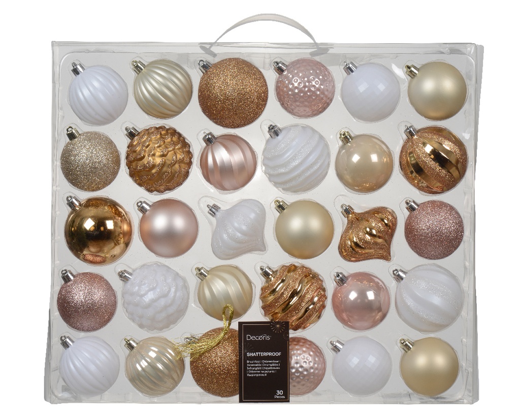 Boule de noel dia:7cm 30pcs Rose/Bleu (copie)
